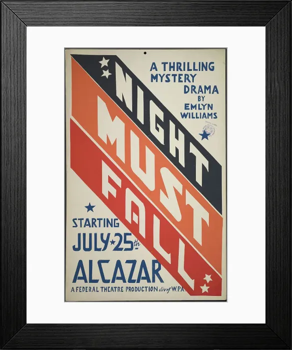 Framed Print : Night Must Fall, San Francisco, 1938. Creator: Unknown Framed Print : Night Must Fall, San Francisco, 1938. Creator: Unknown