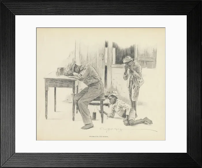 Framed Print : Celebrating the fourth, 1899. Creator: Jay Campbell Phillips Framed Print : Celebrating the fourth, 1899. Creator: Jay Campbell Phillips
