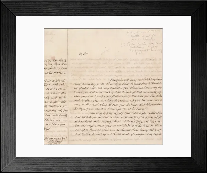 Framed Print : Letter to My Lord, Jan. 19, 1762, 1762-01-19. Creator: Unknown. Letter to My Lord, Jan. 19, 1762, 1762-01-19. Creator: Unknown Framed Print : Letter to My Lord, Jan. 19, 1762, 1762-01-19. Creator: Unknown. Letter to My Lord, Jan. 19, 1762, 1762-01-19. Creator: Unknown