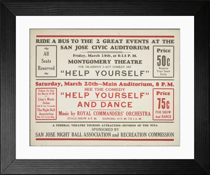 Framed Print : Help Yourself, San Jose, [193-]. Creator: Unknown