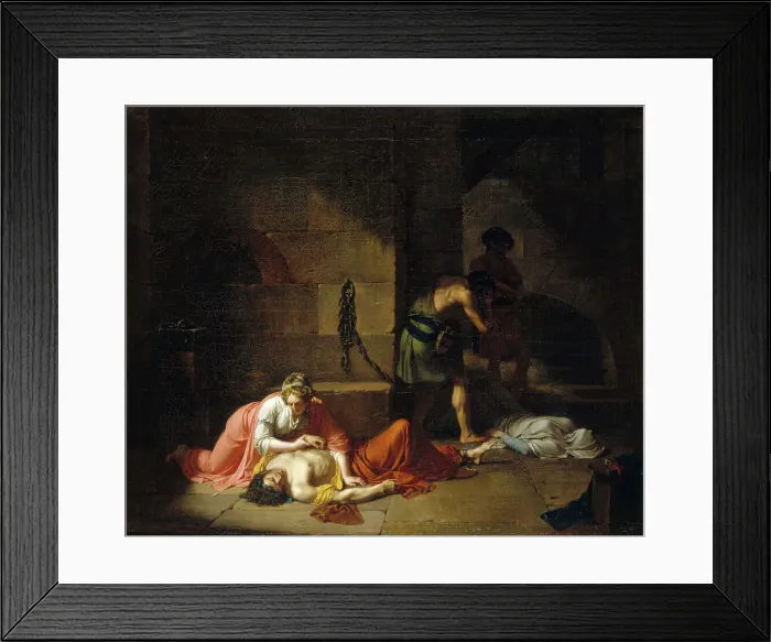 Framed Print : La Mort d'Agis, 1789. Creator: Nicolas Andre Monsiau