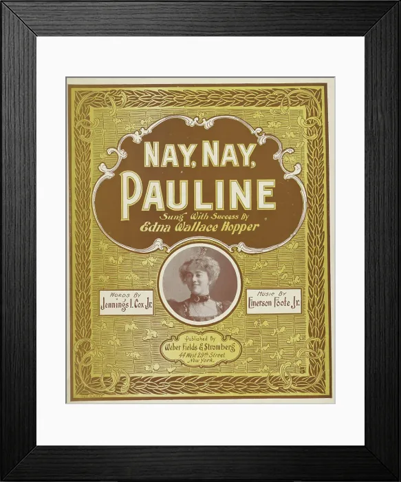 Framed Print : Nay, Nay, Pauline, 1898. Creator: Geo. O. Hart Framed Print : Nay, Nay, Pauline, 1898. Creator: Geo. O. Hart