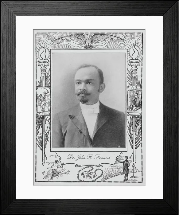Framed Print : Dr. John R. Francis [recto], 1902. Creator: Unknown