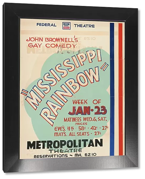 Mississippi Rainbow, Seattle, 1938. Creator: Unknown