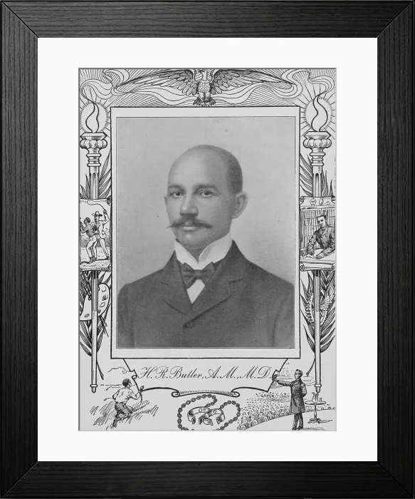 Framed Print : H. R. Butler, A. M. M. D. [recto], 1902. Creator: Unknown