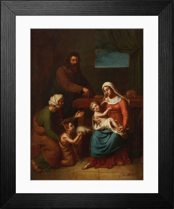 Framed Print : Esquisse pour l'église Saint-Jacques-du-Haut-Pas : La Sainte Famille, 1826. Creator: Frédéric Delanoë Framed Print : Esquisse pour l'église Saint-Jacques-du-Haut-Pas : La Sainte Famille, 1826. Creator: Frédéric Delanoë