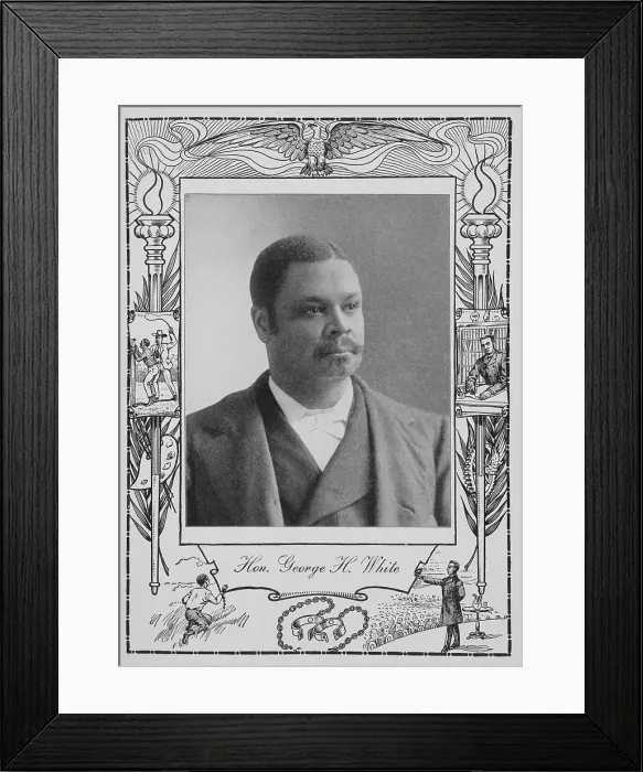 Framed Print : Hon. George H. White [recto], 1902. Creator: Unknown