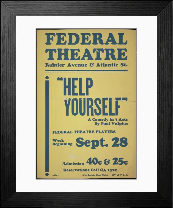 Framed Print : Help Yourself, Seattle, WA, 1937. Creator: Unknown Framed Print : Help Yourself, Seattle, WA, 1937. Creator: Unknown