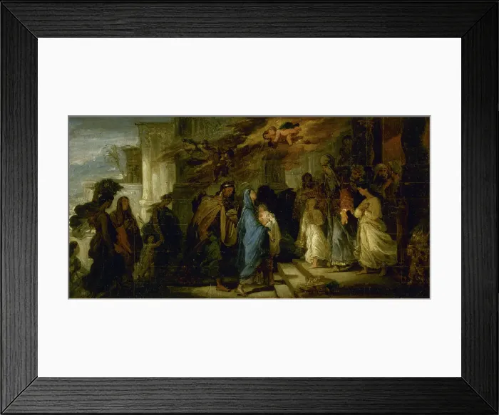 Framed Print : Esquisse pour l'église Notre-Dame-de-Lorette : la Présentation au temple, 1826. Creator: François Joseph Heim Framed Print : Esquisse pour l'église Notre-Dame-de-Lorette : la Présentation au temple, 1826. Creator: François Joseph Heim