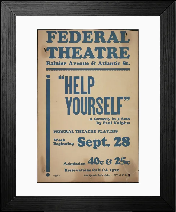 Framed Print : Help Yourself, Seattle, WA, 1937. Creator: Unknown Framed Print : Help Yourself, Seattle, WA, 1937. Creator: Unknown