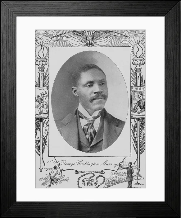 Framed Print : George Washington Murray [recto], 1902. Creator: Unknown