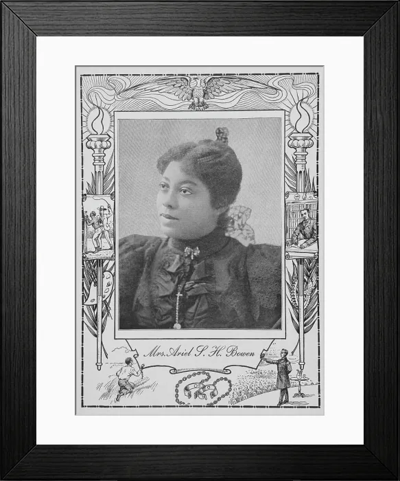 Framed Print : Mrs. Ariel S. H. Bowen [recto], 1902. Creator: Unknown