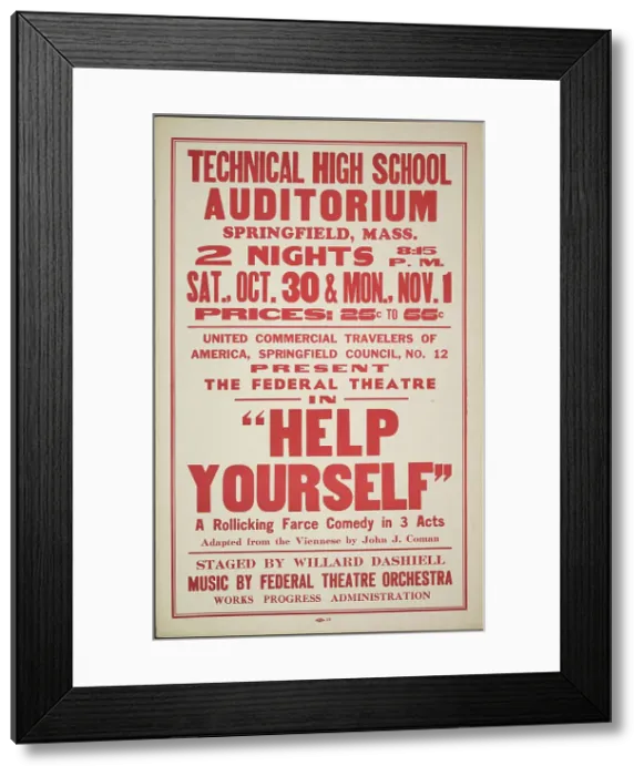 Framed Print : Help Yourself, Springfield, MA, [193-]. Creator: Unknown
