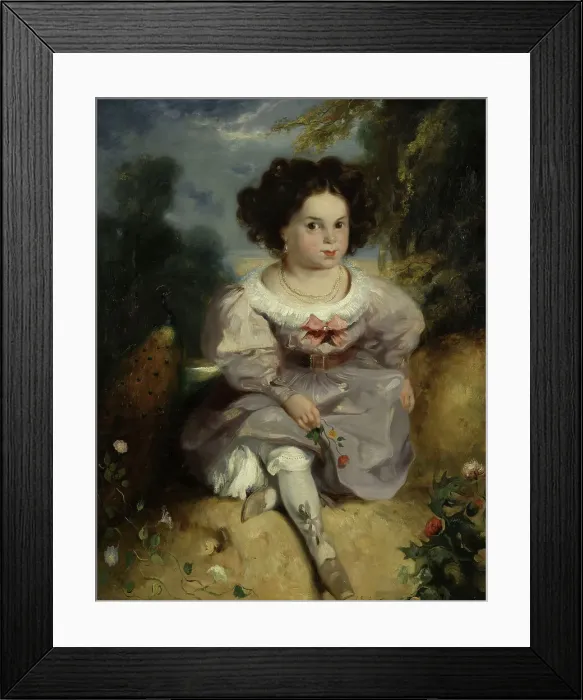 Framed Print : Léopoldine Hugo à l'âge de quatre ans, 1827. Creator: Louis Candide Boulanger Framed Print : Léopoldine Hugo à l'âge de quatre ans, 1827. Creator: Louis Candide Boulanger