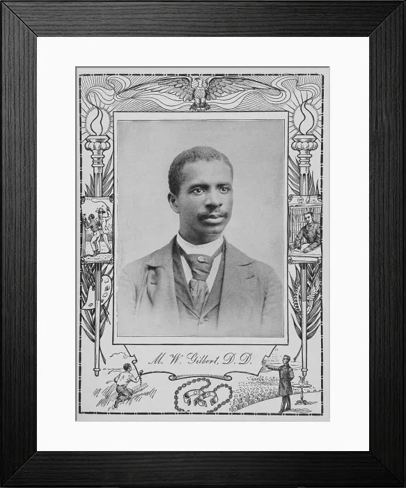 Framed Print : M. W. Gilbert, D. D. [recto], 1902. Creator: Unknown