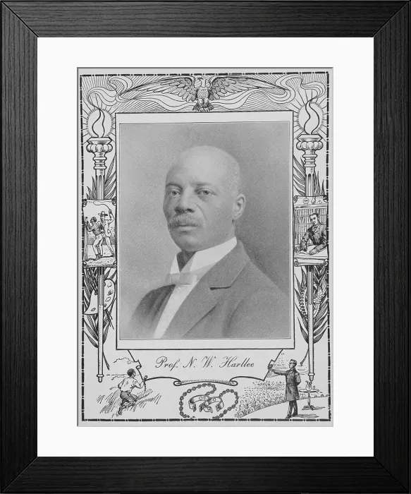 Framed Print : Prof. N. W. Harllee [recto], 1902. Creator: Unknown