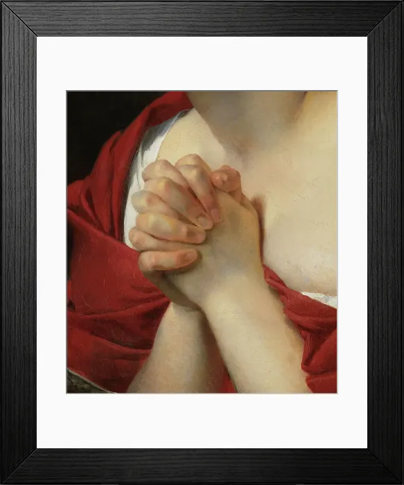 Framed Print : La Suppliante, 1829. Creator: Claude-Marie Dubufe Framed Print : La Suppliante, 1829. Creator: Claude-Marie Dubufe