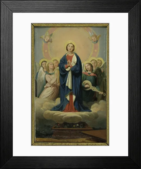 Framed Print : Esquisse pour l'église Notre-Dame de Vincennes : L'Assomption de la vierge, 1836. Creator: Jean Louis Bezard Framed Print : Esquisse pour l'église Notre-Dame de Vincennes : L'Assomption de la vierge, 1836. Creator: Jean Louis Bezard