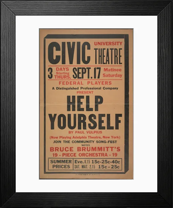 Framed Print : Help Yourself, Syracuse, NY, 1936. Creator: Unknown Framed Print : Help Yourself, Syracuse, NY, 1936. Creator: Unknown