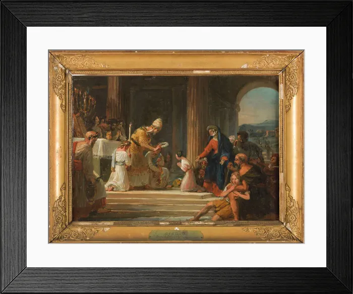 Framed Print : Sketch for the church of Notre-Dame-de-Lorette : Consecration of the Virgin, 1836. Creator: Auguste Jean Baptiste Vinchon Framed Print : Sketch for the church of Notre-Dame-de-Lorette : Consecration of the Virgin, 1836. Creator: Auguste Jean Baptiste Vinchon