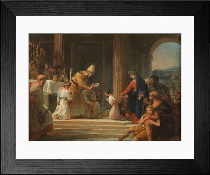 Framed Print : Sketch for the church of Notre-Dame-de-Lorette : Consecration of the Virgin, 1836. Creator: Auguste Jean Baptiste Vinchon Framed Print : Sketch for the church of Notre-Dame-de-Lorette : Consecration of the Virgin, 1836. Creator: Auguste Jean Baptiste Vinchon