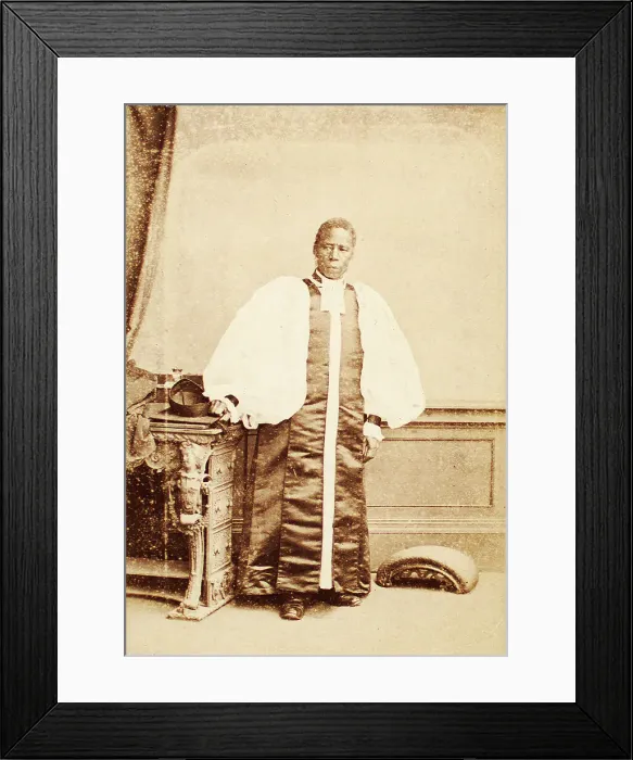 Framed Print : Bishop Crowther, c1860-c1869. Creator: Ernest Edwards Framed Print : Bishop Crowther, c1860-c1869. Creator: Ernest Edwards