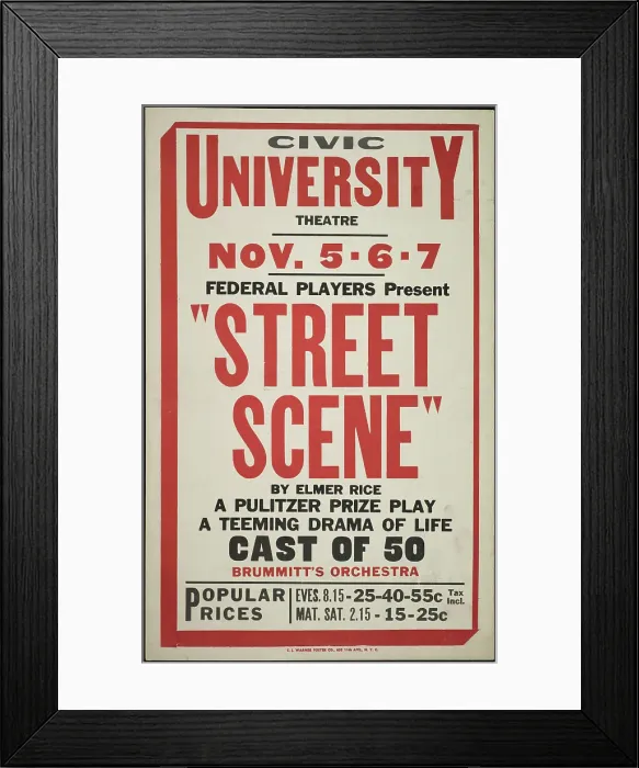Framed Print : Street Scene, Syracuse, NY, 1936. Creator: Unknown Framed Print : Street Scene, Syracuse, NY, 1936. Creator: Unknown