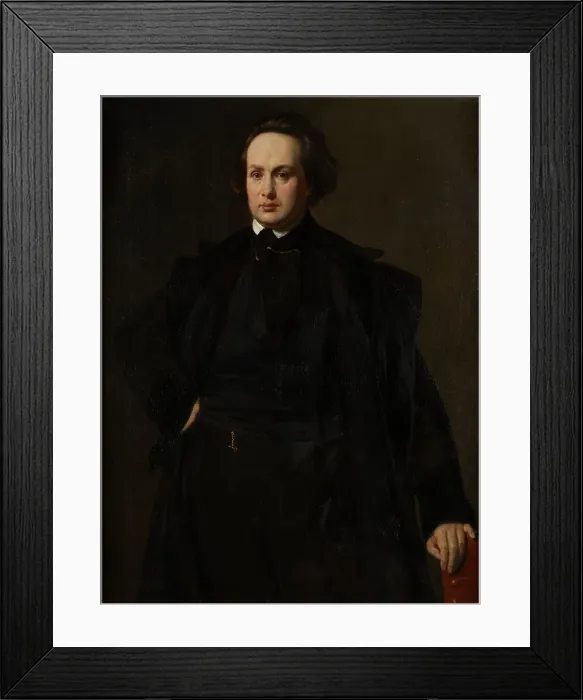 Framed Print : Victor Hugo, 1839. Creator: Louis Candide Boulanger Framed Print : Victor Hugo, 1839. Creator: Louis Candide Boulanger