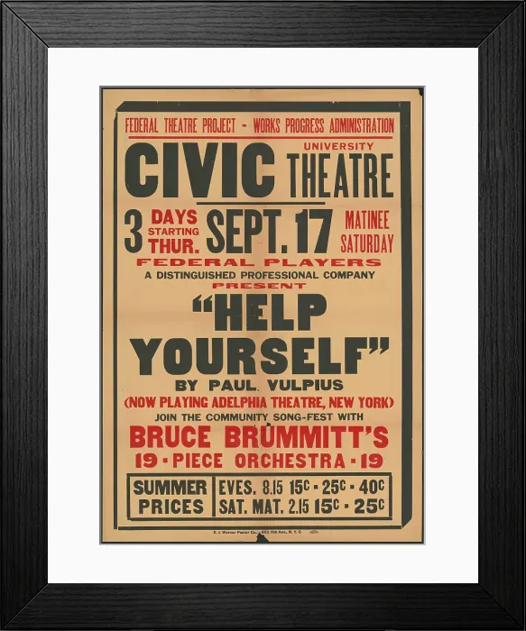 Framed Print : Help Yourself, Syracuse, NY, 1936. Creator: Unknown Framed Print : Help Yourself, Syracuse, NY, 1936. Creator: Unknown