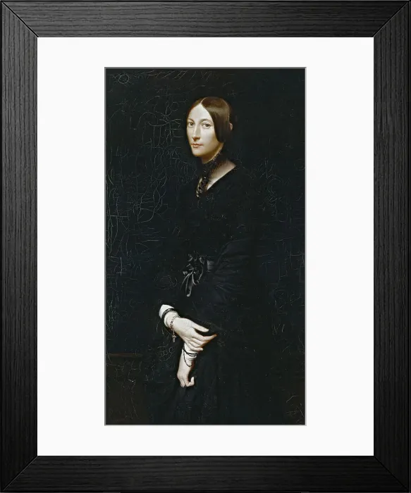 Framed Print : Portrait de Julie Mottez, 1842. Creator: Victor-Louis Mottez Framed Print : Portrait de Julie Mottez, 1842. Creator: Victor-Louis Mottez