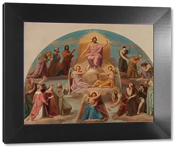 Sketch for the Sainte-Elisabeth church (3rd arrondissement of Paris): The Last Judgment, 1843. Creator: Adolphe Roger