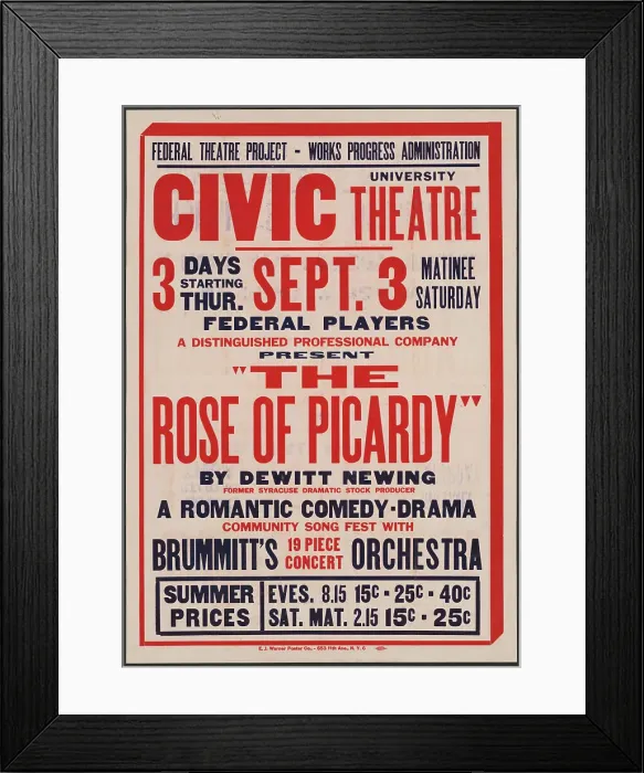 Framed Print : Rose of Picardy, Syracuse, NY, 1936. Creator: Unknown Framed Print : Rose of Picardy, Syracuse, NY, 1936. Creator: Unknown