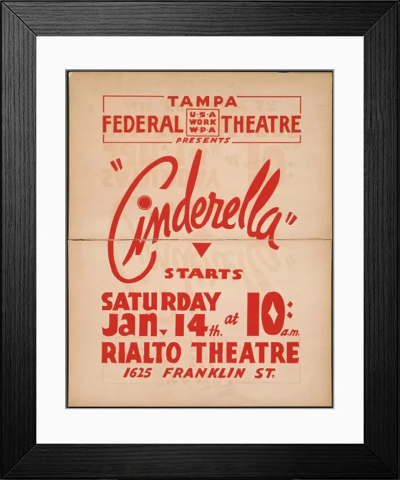 Framed Print : Cinderella, Tampa, FL, 1936. Creator: Unknown Framed Print : Cinderella, Tampa, FL, 1936. Creator: Unknown