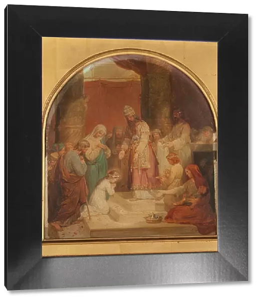 Esquisse pour l'église Saint-Nicolas-du-Chardonnet : La Présentation de la Vierge au Temple, 1857. Creator: Nicolas-Louis-François Gosse