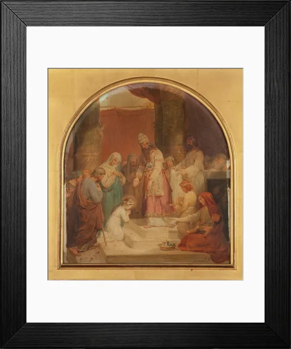 Framed Print : Esquisse pour l'église Saint-Nicolas-du-Chardonnet : La Présentation de la Vierge au Temple, 1857. Creator: Nicolas-Louis-François Gosse Framed Print : Esquisse pour l'église Saint-Nicolas-du-Chardonnet : La Présentation de la Vierge au Temple, 1857. Creator: Nicolas-Louis-François Gosse