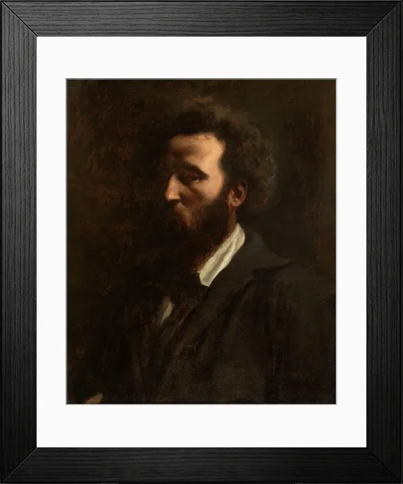 Framed Print : Autoportrait, 1857. Creator: Pierre Puvis de Chavannes Framed Print : Autoportrait, 1857. Creator: Pierre Puvis de Chavannes