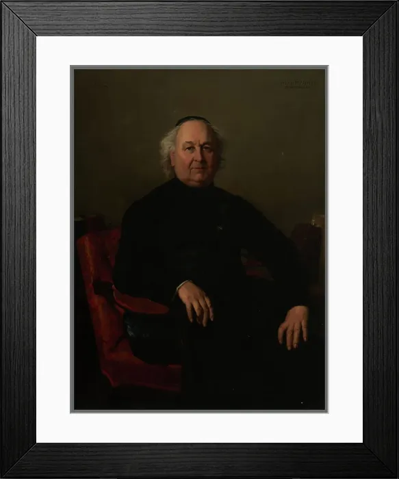 Framed Print : Portrait de Jean-Louis Gabriel, curé de Saint-Merri, 1862. Creator: Henri Lehmann Framed Print : Portrait de Jean-Louis Gabriel, curé de Saint-Merri, 1862. Creator: Henri Lehmann