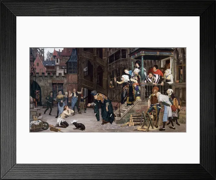 Framed Print : Le retour de l'enfant prodigue, 1862. Creator: James Tissot Framed Print : Le retour de l'enfant prodigue, 1862. Creator: James Tissot