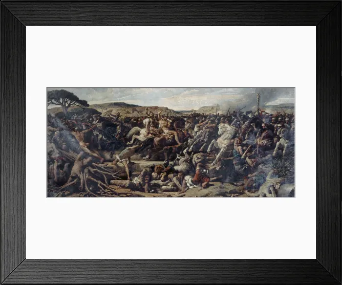 Framed Print : La bataille de Cannes, 1863. Creator: Francois-Nicolas Chifflart Framed Print : La bataille de Cannes, 1863. Creator: Francois-Nicolas Chifflart
