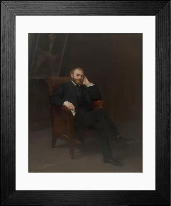Framed Print : Portrait d'Edouard Manet, 1863. Creator: Alphonse Legros Framed Print : Portrait d'Edouard Manet, 1863. Creator: Alphonse Legros