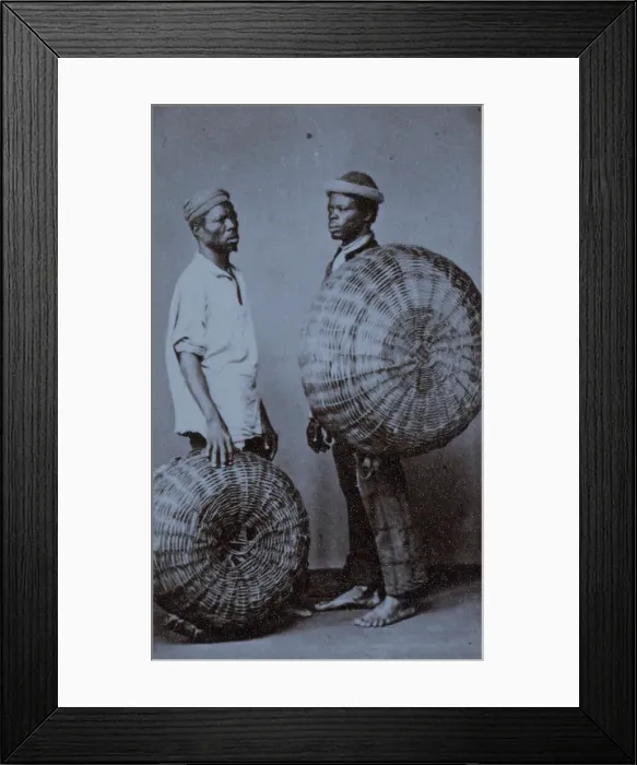Framed Print : Portraits of men, Brazil, 1890 (Inferred). Creator: Unknown Framed Print : Portraits of men, Brazil, 1890 (Inferred). Creator: Unknown