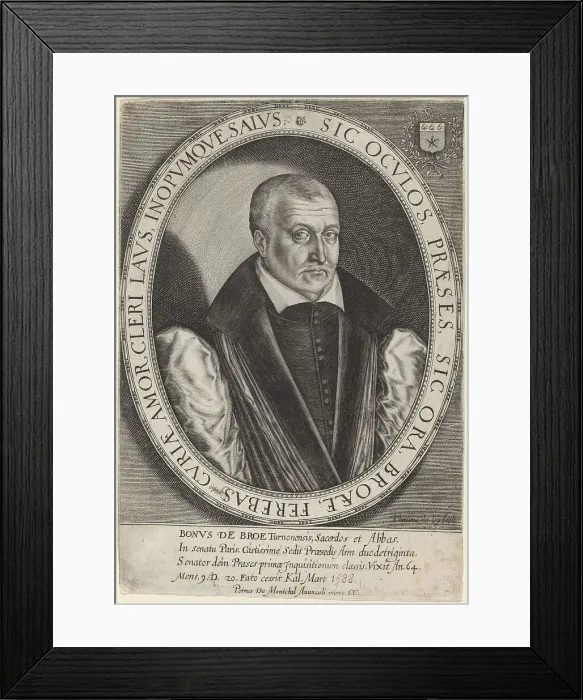 Framed Print : Bon de Broé, 1588. Creator: Thomas de Leu Framed Print : Bon de Broé, 1588. Creator: Thomas de Leu