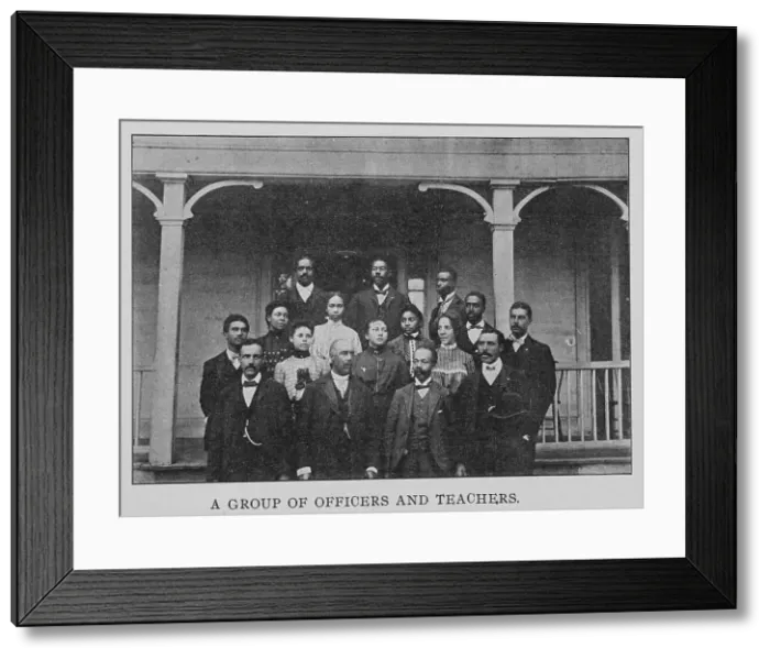 Framed Print : A group of officers and teachers, 1903. Creator: Unknown Framed Print : A group of officers and teachers, 1903. Creator: Unknown