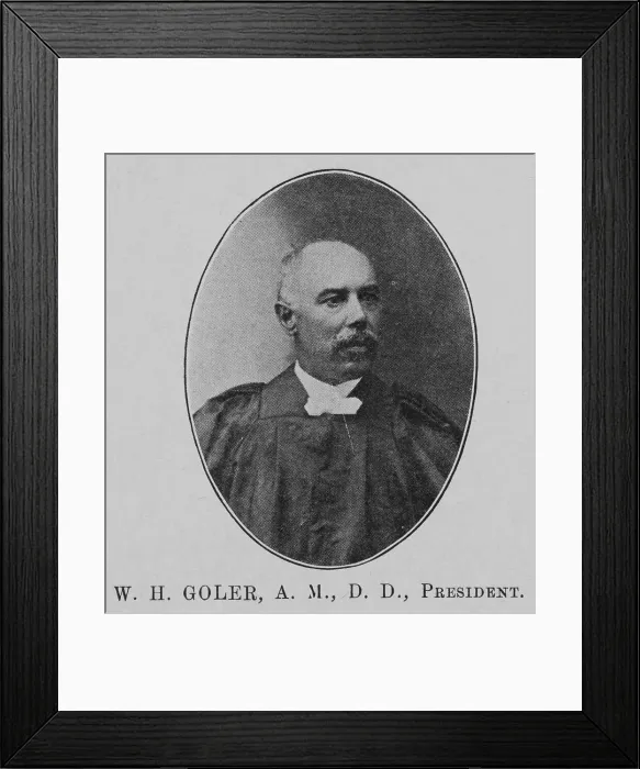 Framed Print : Pioneers in Livingstone College work; Rev. Wm. H. Goler, A.M. D.D. President, 1903. Creator: Unknown Framed Print : Pioneers in Livingstone College work; Rev. Wm. H. Goler, A.M. D.D. President, 1903. Creator: Unknown