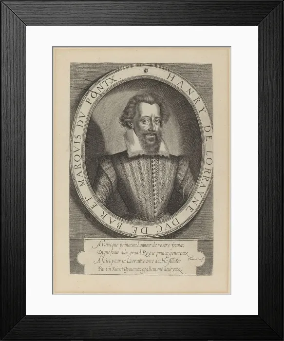Framed Print : Henri, duc de Bar. Creator: Thomas de Leu Framed Print : Henri, duc de Bar. Creator: Thomas de Leu