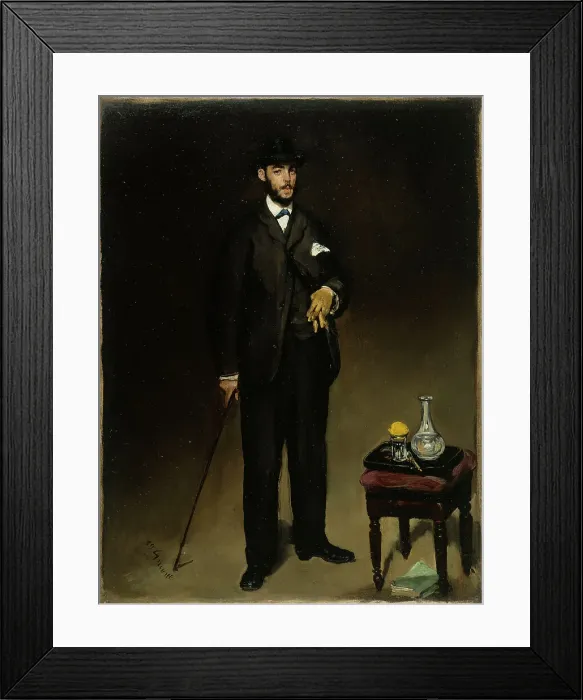 Framed Print : Portrait de Théodore Duret, 1868. Creator: Edouard Manet Framed Print : Portrait de Théodore Duret, 1868. Creator: Edouard Manet