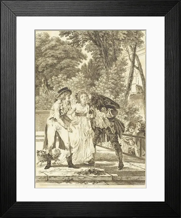 Framed Print : Le baiser rendu: Le baiser rendu. Creator: Charles Louis Lingée Framed Print : Le baiser rendu: Le baiser rendu. Creator: Charles Louis Lingée