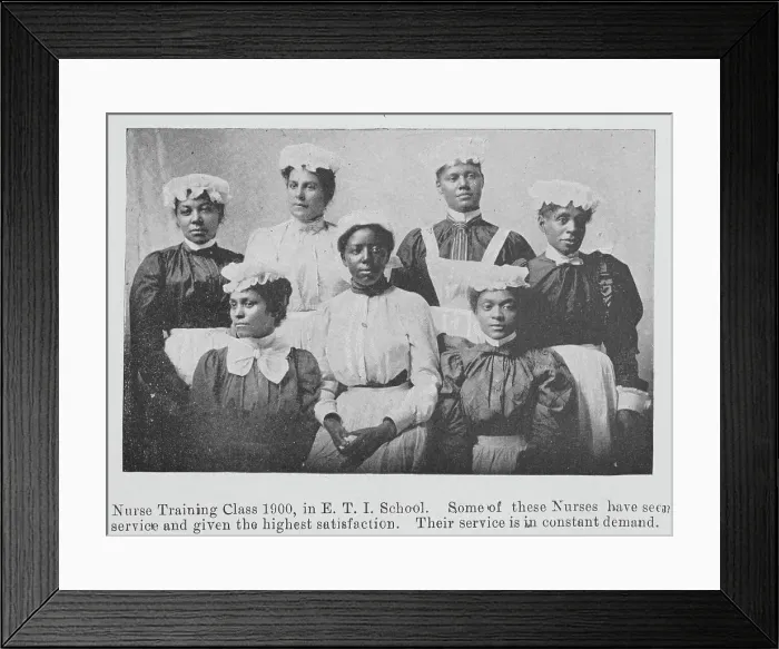 Framed Print : Nurse Training class 1900, in E. T. I. School, 1903. Creator: Unknown