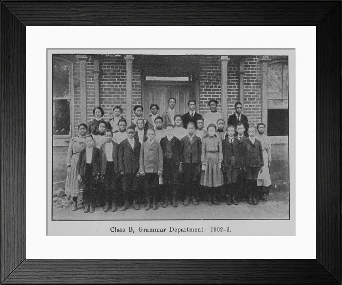 Framed Print : Class B, Grammar Department- 1902-3. Creator: Unknown Framed Print : Class B, Grammar Department- 1902-3. Creator: Unknown