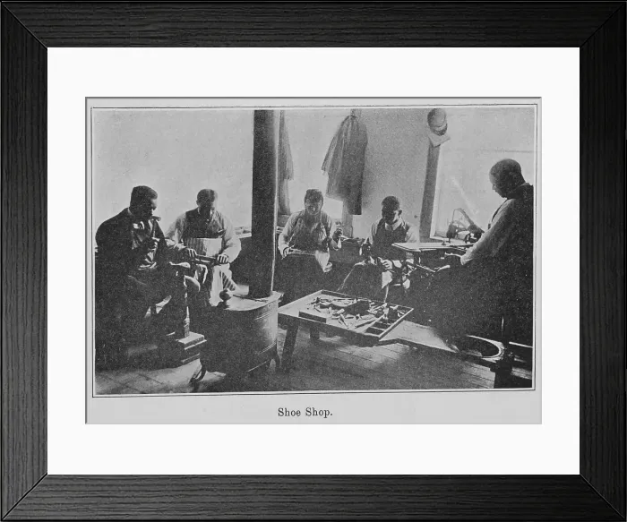 Framed Print : Shoe Shop, 1903. Creator: Unknown Framed Print : Shoe Shop, 1903. Creator: Unknown